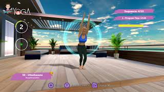 Yoga Master Gameplay on Nintendo SW การฝึกโยคะเบื้องต้น [upl. by Komarek472]