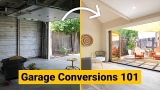 Garage Conversion 101 How to Turn a Garage into Living Space [upl. by Arahsit]