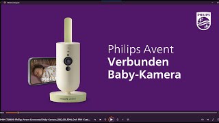 Philips Avent Connected Babykamera SCD64326  Immer ganz nah bei deinem Baby [upl. by Babbie]