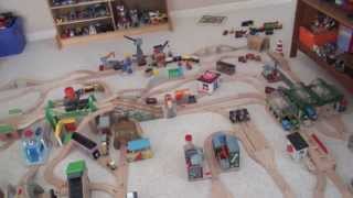 Thomas Wooden Railway Layout 3 [upl. by Adlihtam]