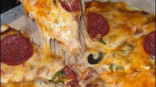 Cheesy Pepperoni Pizza Easy Pizza Recipe Homemade Pizza [upl. by Morey125]