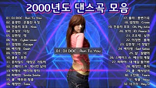 2000년도 댄스곡 모음 2000년대 댄스곡 모음 시리즈  2000년 댄스곡 DJ DOC  Run To You 홍경민 흔들린우정 외 32곡 보고듣는 소울뮤직TV [upl. by Joy]