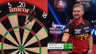 PDC World Matchplay 2020  Final  Anderson  van den Bergh [upl. by Terena16]