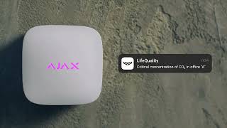 Ajax LifeQuality  moniteur intelligent de qualité de lair avec capteur de CO2 [upl. by Teresina]