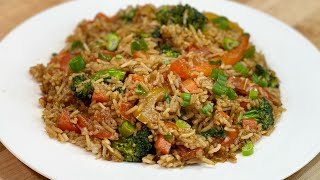 CETTE RECETTE DE RIZ SAUTÉ AUX LÉGUMES EST À TOMBER 😍🍚 Recette végétarienne 🥦 Deli Cuisine [upl. by Oicatsana]