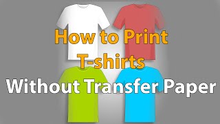 How to Print T Shirts Without Transfer Paper  DIY T shirt Printing [upl. by Kenwee]