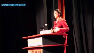 Sahra Wagenknecht Krieg ist Terror  Intern RosaLuxemburgKonferenz 2016 Berlin [upl. by Nosniv102]