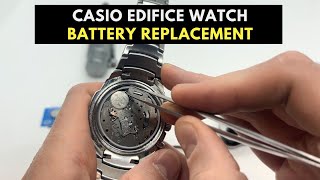 Casio Edifice Watch Battery Replacement  371 AG6 SR920SW Battery Replacement [upl. by Fabrianna]