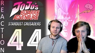 SOS Bros React  JoJos Bizarre Adventure Part 3 Episode 44  Brave Shine [upl. by Ahtaga922]