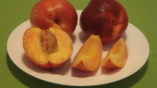 Nectarine Fruit How to Eat a Nectarine [upl. by Erusaert]