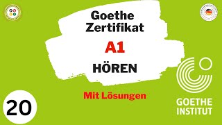 Goethe Zertifikat A1  Hören Modelltest mit Lösung am Ende  20 [upl. by Ibrek319]