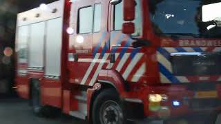 Brandweer Ederveen met spoed naar een spoorongeval in Ede [upl. by Aroved]