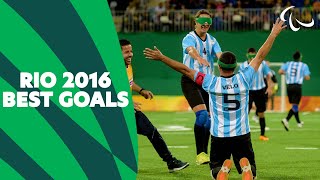 Greatest Blind Football Goals from Rio 2016 ⚽️💨  Paralympic Games [upl. by Herr960]