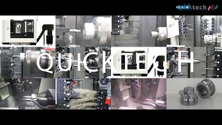 Quicktech i42 Ultimate Twin Spindle MillTurn Center is FAST [upl. by Goulden733]