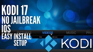 Get KODI 170  Addons Full Setup Guide  NO JAILBREAK iOS 109 iPhone iPad iPod [upl. by Nafri]