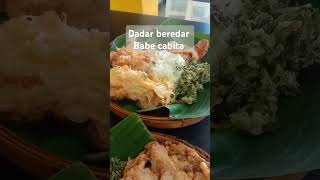 Makan siang dadar beredar cabang Bekasi👍jajananviral food dadarberedar [upl. by Flann]