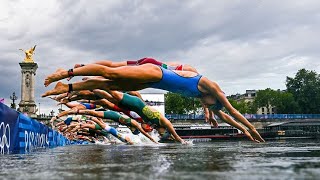 JO 2024  une triathlète belge quotmaladequot après lépreuve dans la Seine [upl. by Yehudit936]