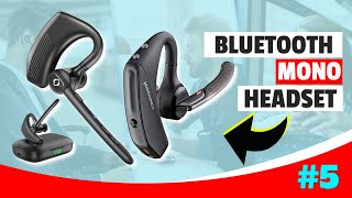 Top 5 Best Mobile Bluetooth Headset  Best Bluetooth Mono Headset 2023 [upl. by Liamsi]