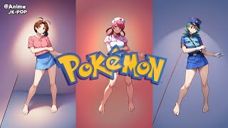 All Pokemon Girls Vol1 Poke Dance  ポケモン [upl. by Wieche714]