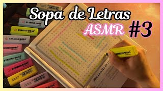 ASMR EspañolSopa de Letras ASMR Parte 3 Buscando palabras en sopa de letras [upl. by Gabby]