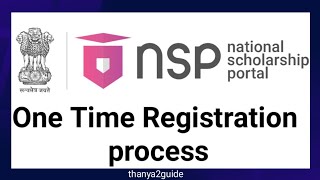 National Scholarship Portal OTR Registrationhow to apply for nsp scholarship [upl. by Ephrayim]