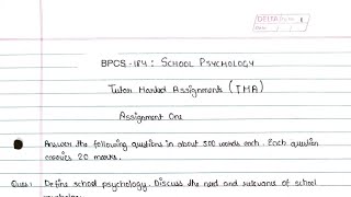 BPCS 184 solved Assignment 202223 BPCS 184 Ignou solved handwritten Assignment 202223  BAG Pdf [upl. by Nnaharas]