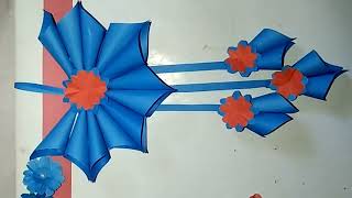 Paper craft wall hanging  kagoj diye wall hanging papercraft artandcraft paperflower [upl. by Ardath]