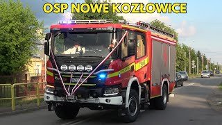 Nowa Scania dla OSP Nowe Kozłowice  Powitanie wozu 729M41 GCBA Scania P370 XTSzczęśniak [upl. by Asilram832]