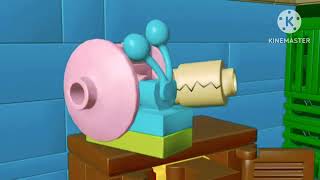 Lego Spongebob Rewritten Gary Takes a Bath SNEAK PEEK  August Renders™ But With Sound And Music [upl. by Llennahs]