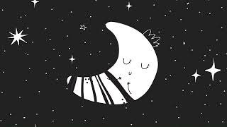 Baby Sleep Sensory Calming Relaxing Soothing high contrast fun video  Moon classical piano lullaby [upl. by Hui]