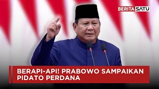 FULL Pidato Perdana Presiden RI Ke8 Prabowo Subianto  Beritasatu [upl. by Cralg489]