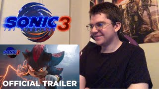 SONIC THE HEDGEHOG 3 Official Trailer REACTION [upl. by Susette]