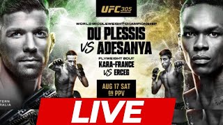 UFC 305 Dricus Du Plessis vs Israel Adesanya  LIVE STREAM [upl. by Kenton]