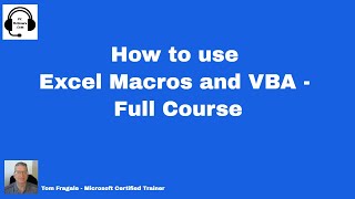 How to use Macros and VBA in Excel  How to create and use Macros and Vba in Excel [upl. by Thora]