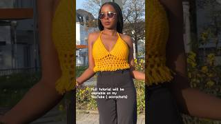 Crocheted a Summer Bralette Top in 1 hr crochet bralette crochettops [upl. by Dlanger]