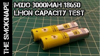 MXJO 3000mah 18650 Liion Rechargeable Battery Capcaity Test  TheSmokinApe [upl. by Doloritas]