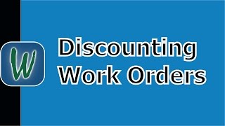 Winworks Quick Tips Discounting Work Orders [upl. by Tnirb283]