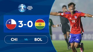 CHILE vs BOLIVIA 30  RESUMEN  CONMEBOL SUB 15  FASE DE GRUPOS [upl. by Ewan]