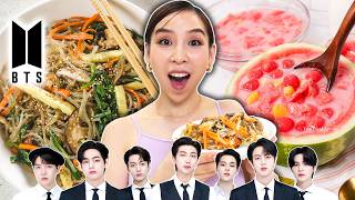 I Tried Korean Recipes by BTS [upl. by Camella]