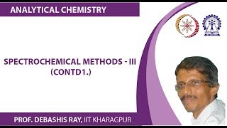 Spectrochemical Methods  III Contd [upl. by Ellinehc]