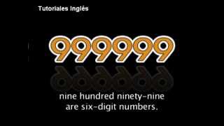 Numbers in English 1 al 1000000 con su Pronunciación [upl. by Mahau]