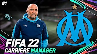 FIFA 22  CARRIERE MANAGER OM 1  LE STYLE SAMPAOLI [upl. by Ahseikal]