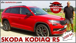 Skoda Kodiaq RS 176 kW 240 PS  25 x 100 km Verbrauch Test Probefahrt Preis Deutsch [upl. by Albrecht]