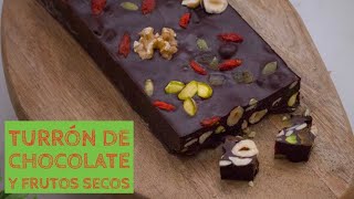 Turrón de chocolate y frutos secos [upl. by Aida]