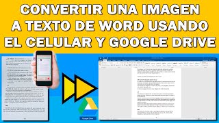 Cómo convertir una imagen a texto de word usando el celular y Google drive [upl. by Rycca]