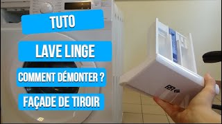 Tuto  Retirer la façade de tiroir lave linge [upl. by Virgy315]