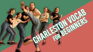 4 Easy Charleston Moves for Beginners  Lindy Hop and Swing Dancing [upl. by Dowlen]