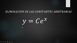 Eliminación constantes arbitrarias 1  paso a paso [upl. by Ydnal]