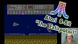 Atari 8Bit Game Play The Extirpator [upl. by Ahsekahs]