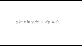 SEPARATION OF VARIABLES 37  y ln x ln y dxdy0 [upl. by Adnah]